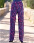 Antoinette Super Soft Floral Pull On Ladies Trousers