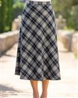 Sutton Lined Wool Blend Lined Tweed Checked Skirt