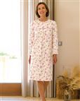 Slenderella Long Sleeve Cotton Nightdress Abigail