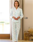 Slenderella Floral Long Sleeve Cotton Pyjamas Zoe