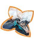 Betsy Ocean Scene Patterned Ladies Silk Scarf
