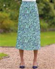 Antonia Floral Viscose Jersey Pull On Skirt