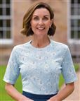 Martina Floral Short Sleeve Cotton Top