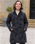 Gaynor Padded Floral 3/4 Length Coat
