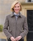 Maidstone Checked Tweed Zipped Jacket