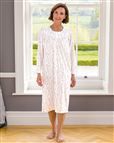 Marsha Floral Long Sleeve Cotton Nightdress