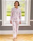 Slenderella Adaline Floral Long Sleeve Cotton Pyjamas