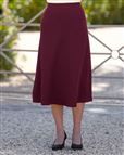 Isla Wool Blend Pull On Skirt - Claret