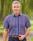 Whitby Mens Short Sleeve Casual Check Shirt