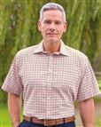 Appleby Tattersall Check Twill Short Sleeve Shirt