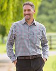 Milton Mens Long Sleeve Casual Check Shirt