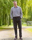 Milton Mens Long Sleeve Casual Check Shirt