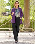 Colby Patterned Pure Viscose Long Sleeve Blouse