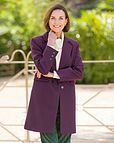 Cassandra Berry Crombie Style Lined Coat