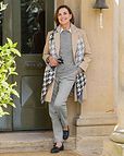 Cassandra Camel Crombie Style Lined Coat