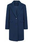 Cassandra Midnight Blue Crombie Style Lined Coat