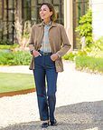 Aubrey Checked Pure Cotton Long Sleeve Blouse