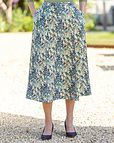 Babette Patterned Poly Mix A Line Lined Skirt