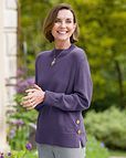 Ada Hyacinth Button Detail Turtle Neck Jumper