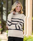 Isabel Striped Roll Neck Jumper