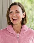 Gloria Pink Floral Fleece Dressing Gown