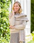 Evelyn Checked Pure Viscose Scarf