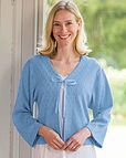 Juliet Blue Ribbon Tie Bed Jacket
