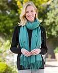 Ophelia Patterned Viscose Cotton Blend Scarf