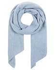 Madeline Pale Blue Wool Mix Asymmetric Scarf