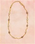 Beatrice Gold Effect Beaded Ladies Necklace