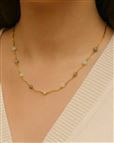 Beatrice Gold Effect Beaded Ladies Necklace