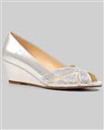 Lunar Adriana wedge Shoe - Silver