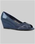 Lunar Adriana wedge Shoe - Navy