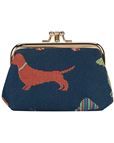 Tapestry Pocket Kiss Lock Coin Purse