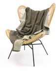 Reversible Cotton Mix Throw - Charcoal