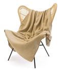 Cotton Rich Woven Throw - Stone