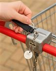 Leather Keyring & Trolley Coin Set