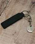 Leather Keyring & Trolley Coin Set