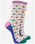 Ladies Bamboo-Rich Socks - Umbrella