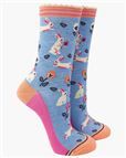 Ladies Bamboo-Rich Socks - Bunnies