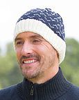 Pure Wool Patterned Beanie Hat