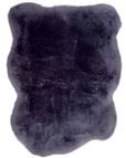 Luxury Navy Sheepskin Throw