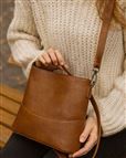 Ayla Leather Look Across The Body Handbag