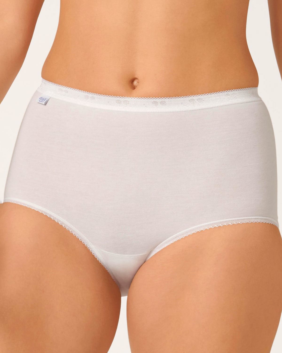 Sloggi Maxi Brief Available in White/Skintone/Black