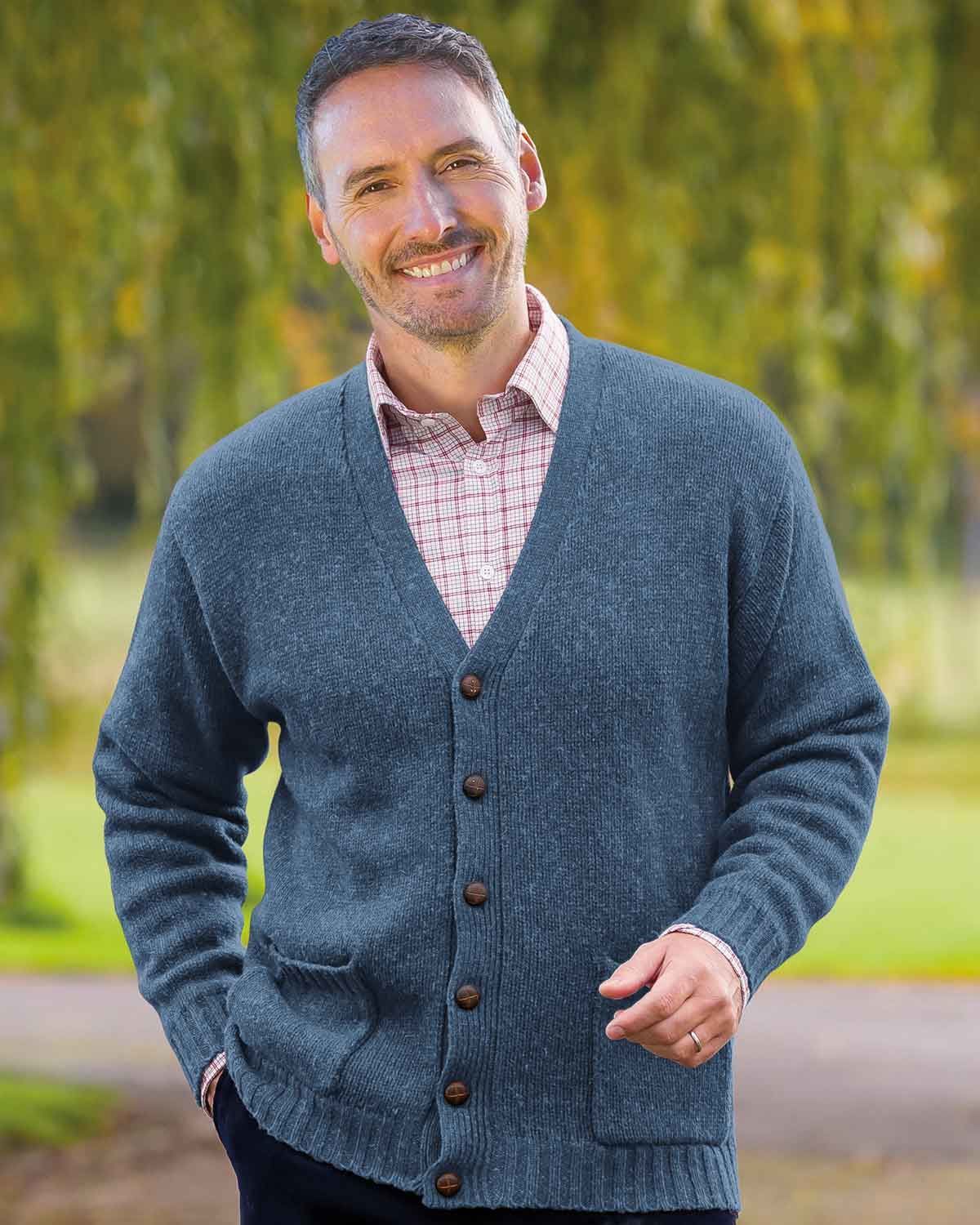 Mens wool cardigans best sale uk