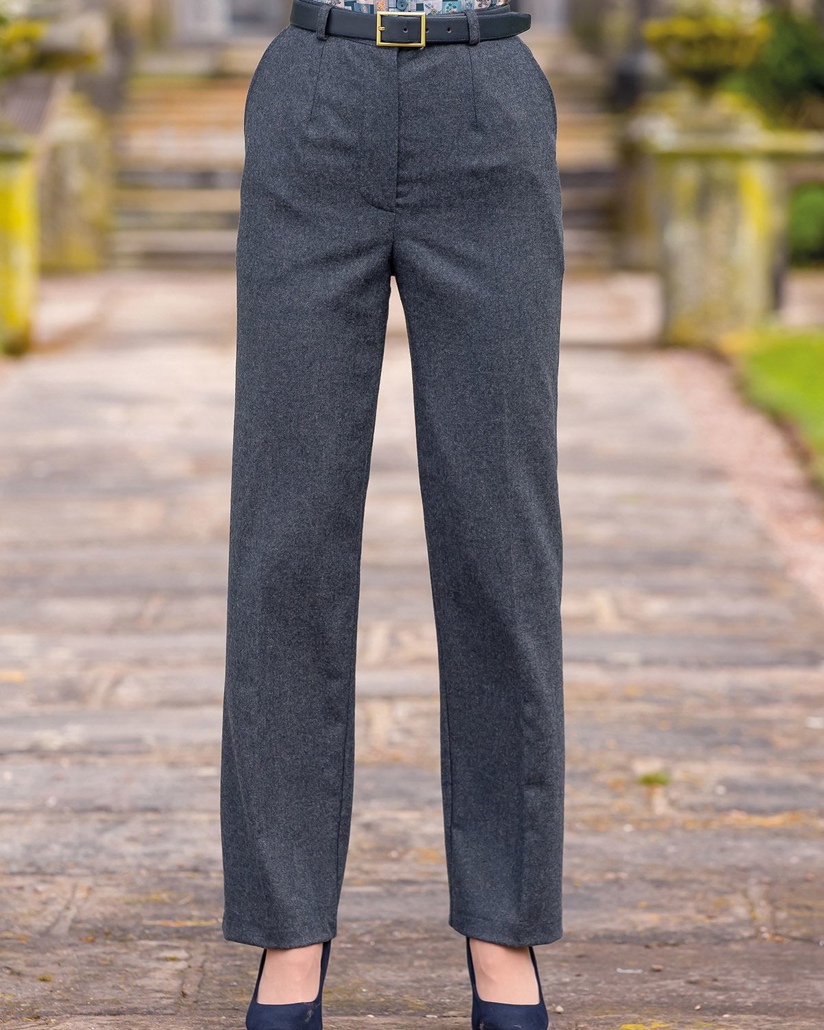 East Wool Flannel Trouser Grey 10