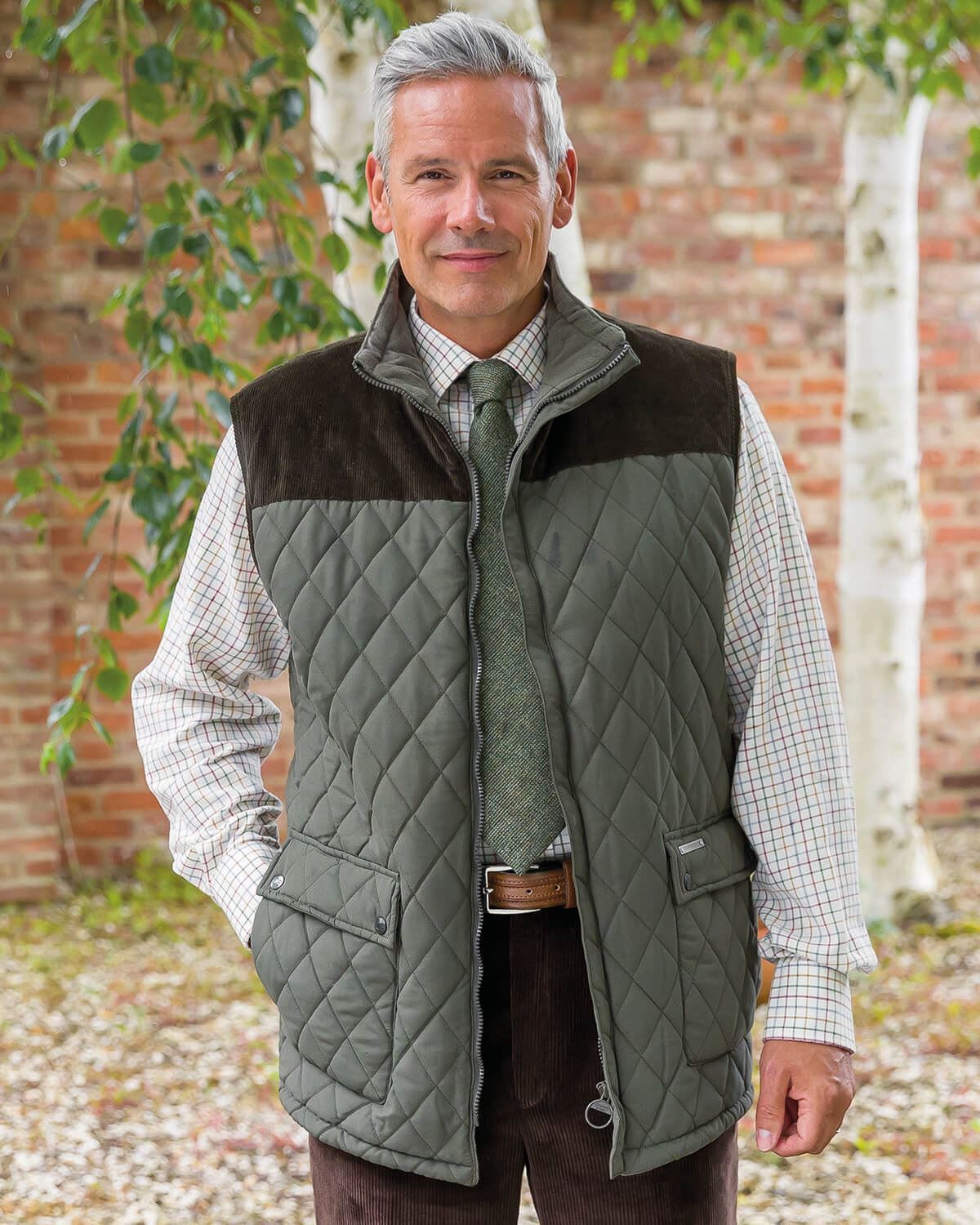 Mens Quilted Arundel Gilet. Body Warmer Fully lined with fleece.
