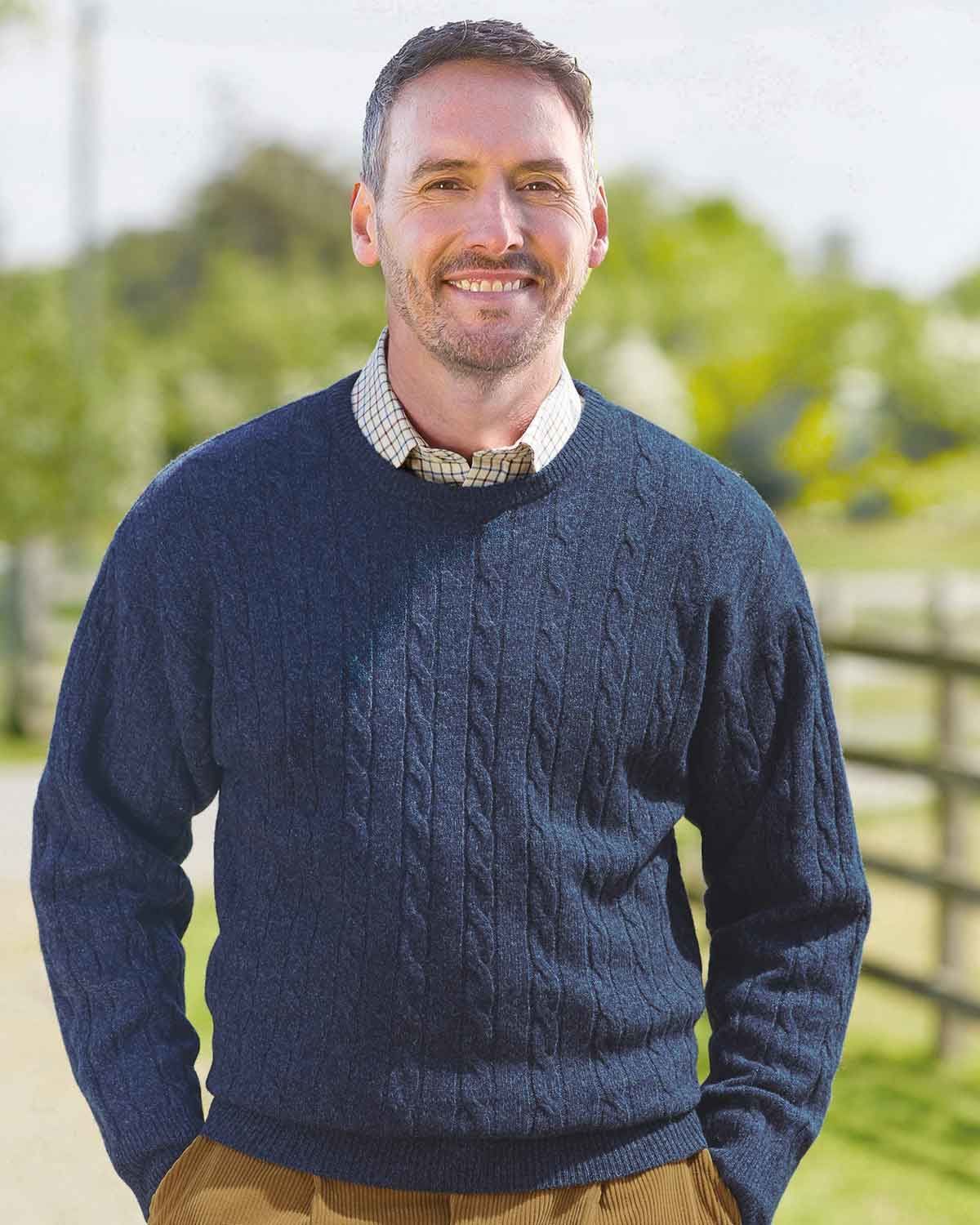 Mens pale blue jumper sale