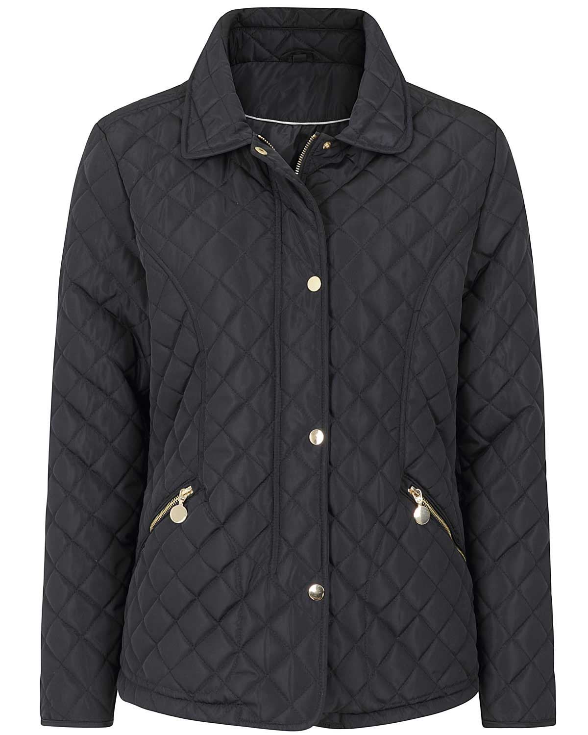 Ladies Quilted Jacket with diamond quilting cut from pure cotton.