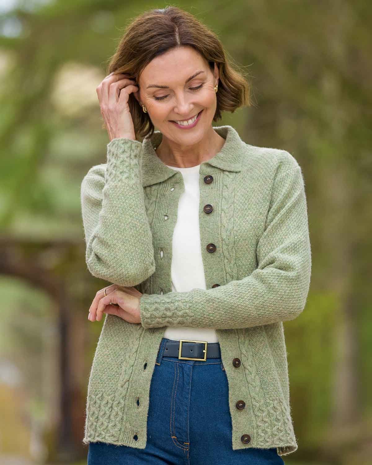 Ladies hotsell peach cardigan